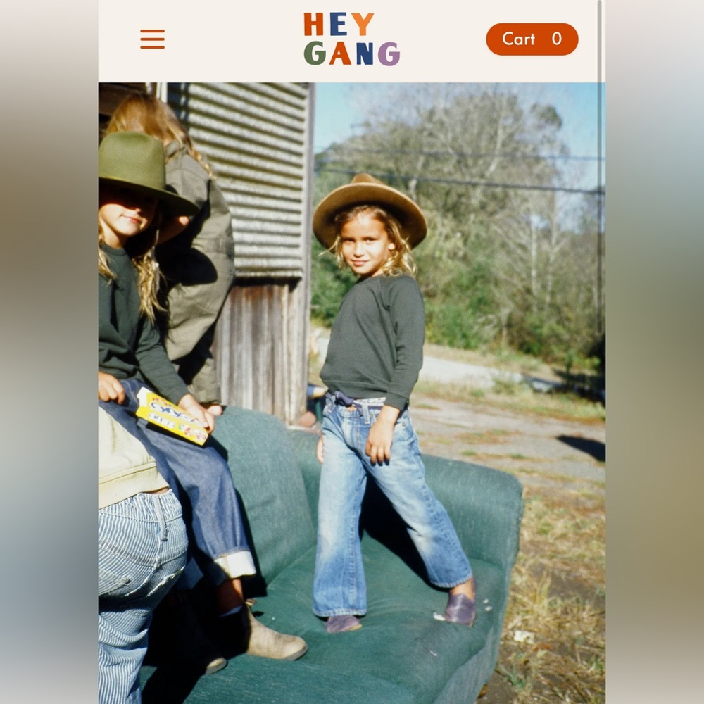 Hey Gang vintage wash Blue Kids Jeans